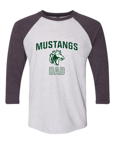 Morgan Park Mustangs Dad Men's Baseball T-Shirt