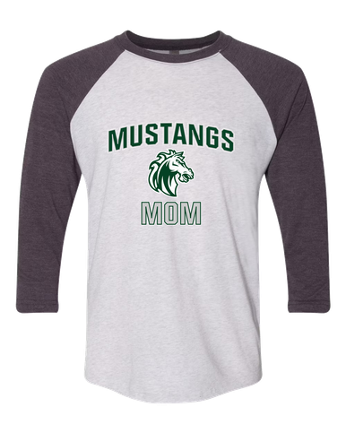 Morgan Park Mustangs Mom Women's Baseball T-Shirt