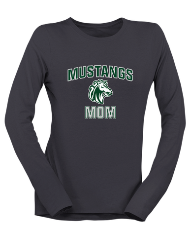 Morgan Park Mustangs Mom Women's LS T-Shirt