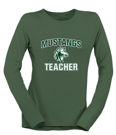 Morgan Park Mustangs Teacher Women's LS T-Shirt