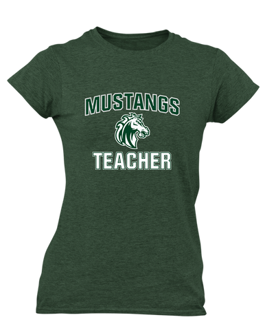 Morgan Park Mustangs Teacher Women's Premium SS T-Shirt
