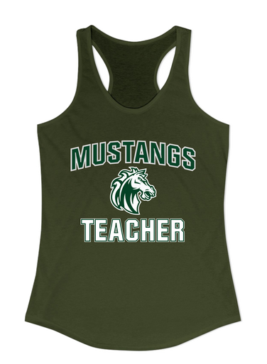 Morgan Park Mustangs Teacher Women's Tank Top