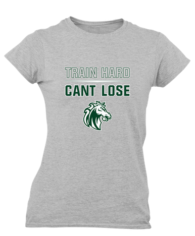 Morgan Park Mustangs Train Hard, Can't Lose Women's Premium SS T-Shirt