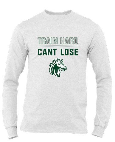 Morgan Park Mustangs Train Hard, Can't Lose Men's LS T-Shirt