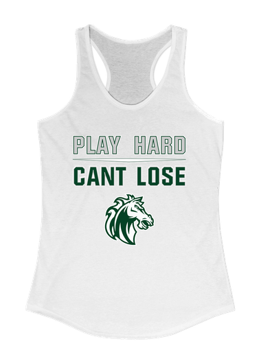 Morgan Park Mustangs Play Hard, Can't Lose Women's Tank Top