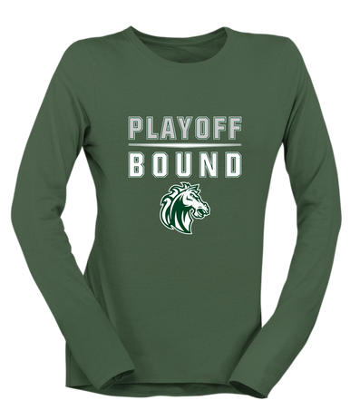 Morgan Park Mustangs Playoff Bound Women's Premium LS T-Shirt