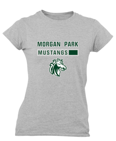 Morgan Park Mustangs Mascot #7 Women's Premium SS T-Shirt