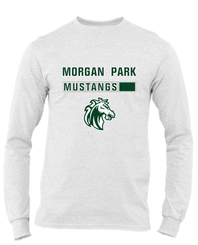 Morgan Park Mustangs Mascot #7 Men's LS T-Shirt