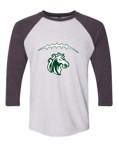 Morgan Park Mustangs Football #2 Women's Baseball T-Shirt