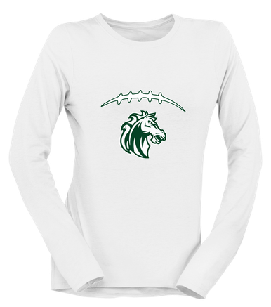 Morgan Park Mustangs Football #2 Women's Premium LS T-Shirt