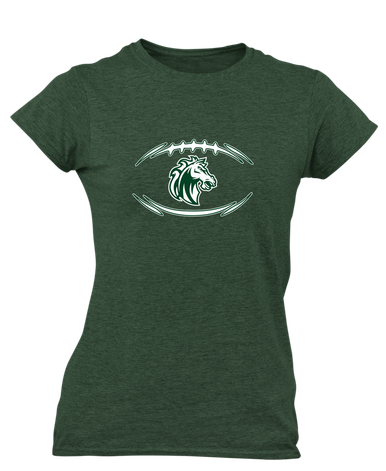 Morgan Park Mustangs Football #3 Women's SS T-Shirt