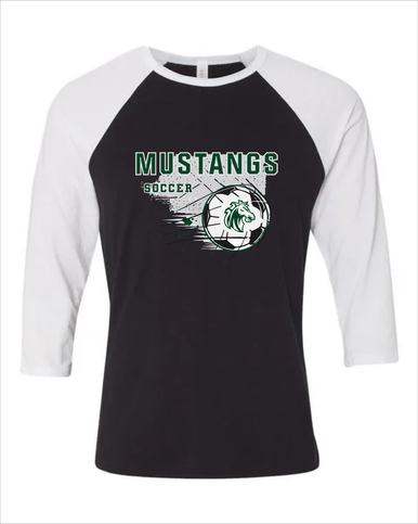 Morgan Park Mustangs Soccer #2 Men's Baseball T-Shirt
