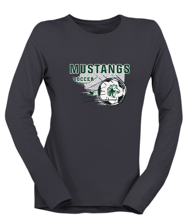 Morgan Park Mustangs Soccer #2 Women's Premium LS T-Shirt