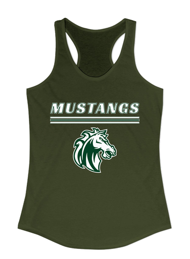 Morgan Park Mustangs Mascot #8 Women's Tank Top