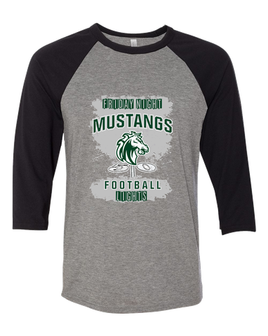 Morgan Park Mustangs Football #6 Women's Baseball T-Shirt