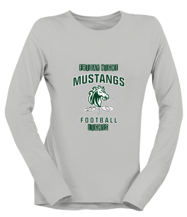 Morgan Park Mustangs Football #6 Women's Premium LS T-Shirt