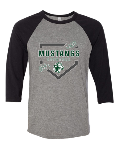 Morgan Park Mustangs Softball #2 Women's Baseball T-Shirt
