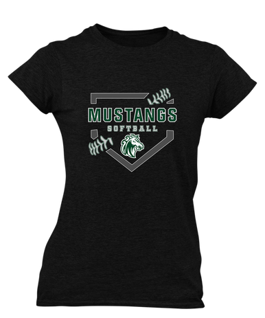 Morgan Park Mustangs Softball #2 Women's Premium SS T-Shirt