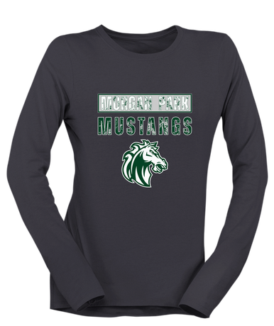 Morgan Park Mustangs Mascot #9 Women's LS T-Shirt