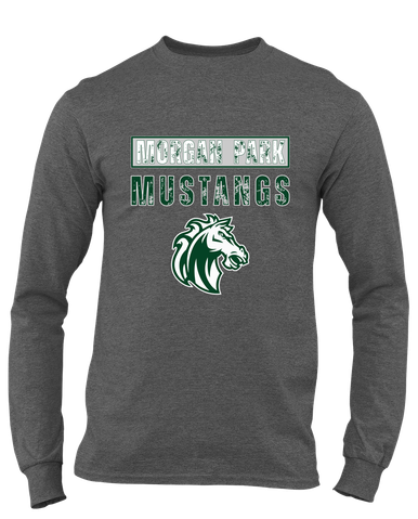 Morgan Park Mustangs Mascot #9 Men's Premium LS T-Shirt