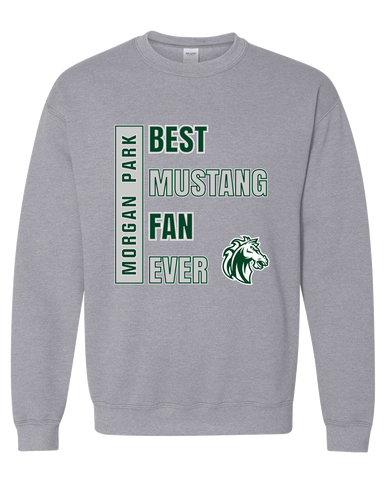 Morgan Park Mustangs Best Mustang Fan Men's Sweatshirt