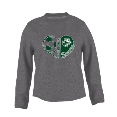 Morgan Park Mustangs Heart Soccer Women's Sweatshirt