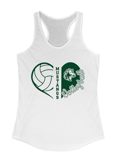 Morgan Park Mustangs Heart Volleyball Women's Tank Top