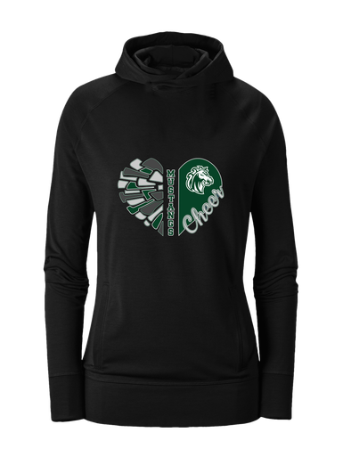 Morgan Park Mustangs Heart Cheer Women's Hoodie