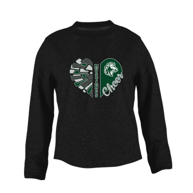 Morgan Park Mustangs Heart Cheer Women's Sweatshirt