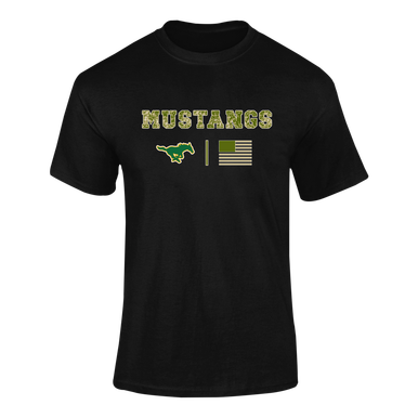 Hempstead Mustangs Camo Flag Men's Premium SS T-Shirt