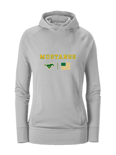 Hempstead Mustangs Team Colors Flag Women's Hoodie