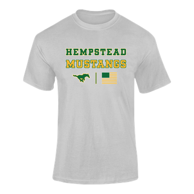 Hempstead Mustangs Spirit Flag Men's SS T-Shirt
