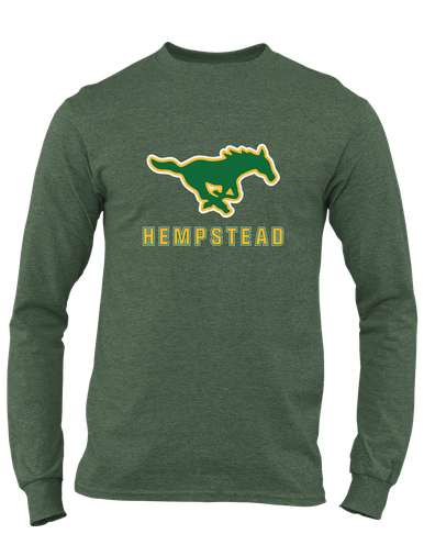Hempstead Mustangs Mascot #2 Men's LS T-Shirt