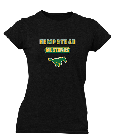 Hempstead Mustangs Mascot #3 Women's Premium SS T-Shirt