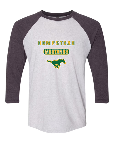 Hempstead Mustangs Mascot #3 Men's Baseball T-Shirt