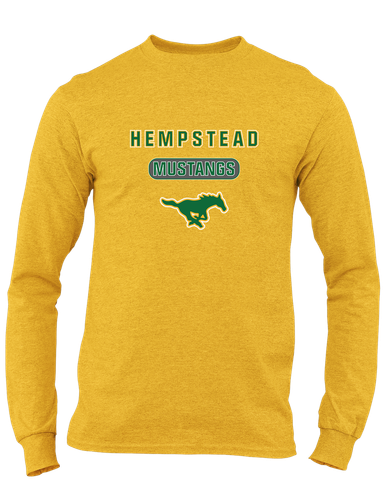 Hempstead Mustangs Mascot #3 Men's LS T-Shirt