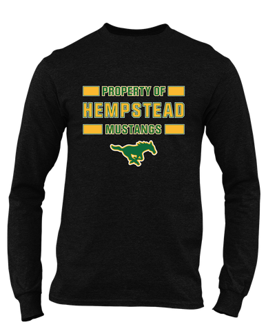 Hempstead Mustangs Property Of Men's LS T-Shirt