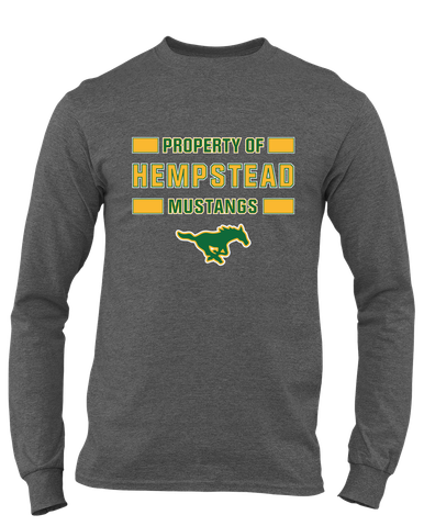 Hempstead Mustangs Property Of Men's Premium LS T-Shirt