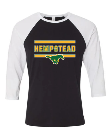 Hempstead Mustangs Mascot #4 Women's Baseball T-Shirt