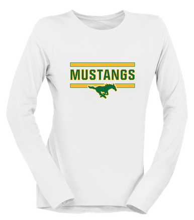 Hempstead Mustangs Mascot #5 Women's LS T-Shirt