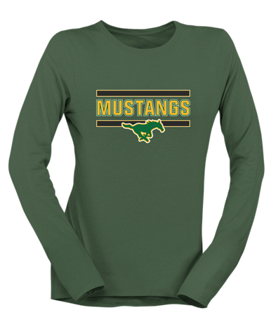 Hempstead Mustangs Mascot #5 Women's Premium LS T-Shirt