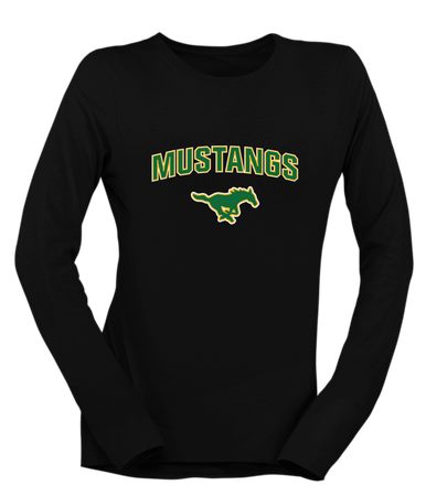 Hempstead Mustangs Mascot #6 Women's Premium LS T-Shirt
