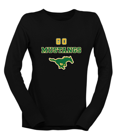 Hempstead Mustangs Go Team Women's LS T-Shirt