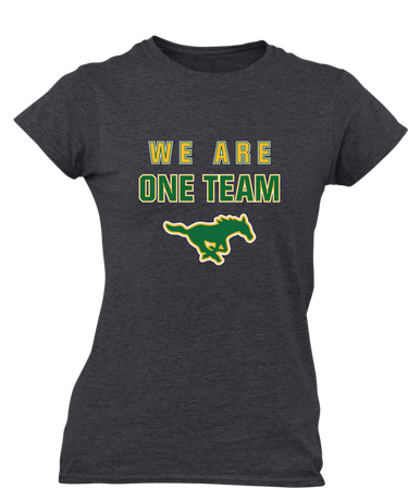 Hempstead Mustangs We Are One Team Women's SS T-Shirt