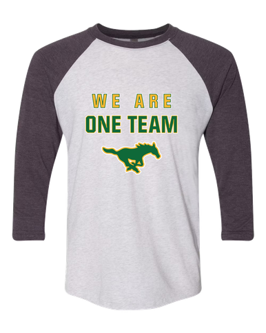 Hempstead Mustangs We Are One Team Women's Baseball T-Shirt