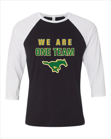 Hempstead Mustangs We Are One Team Men's Baseball T-Shirt