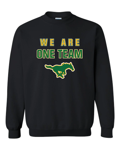 Hempstead Mustangs We Are One Team Men's Sweatshirt