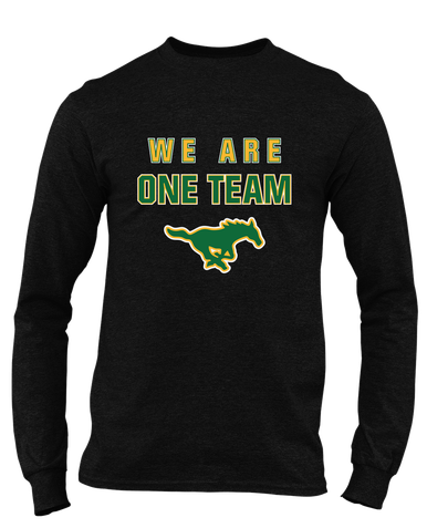 Hempstead Mustangs We Are One Team Men's LS T-Shirt