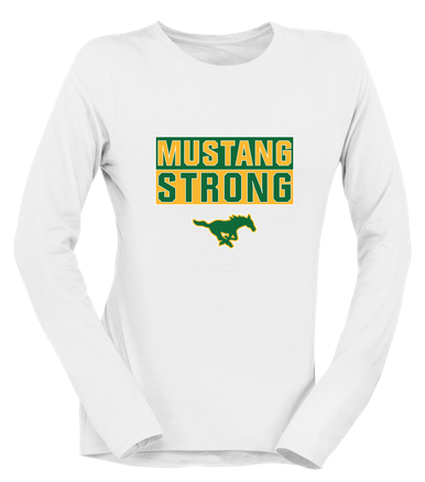 Hempstead Mustangs Strong #1 Women's LS T-Shirt