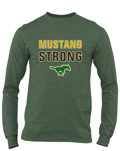 Hempstead Mustangs Strong #2 Men's LS T-Shirt